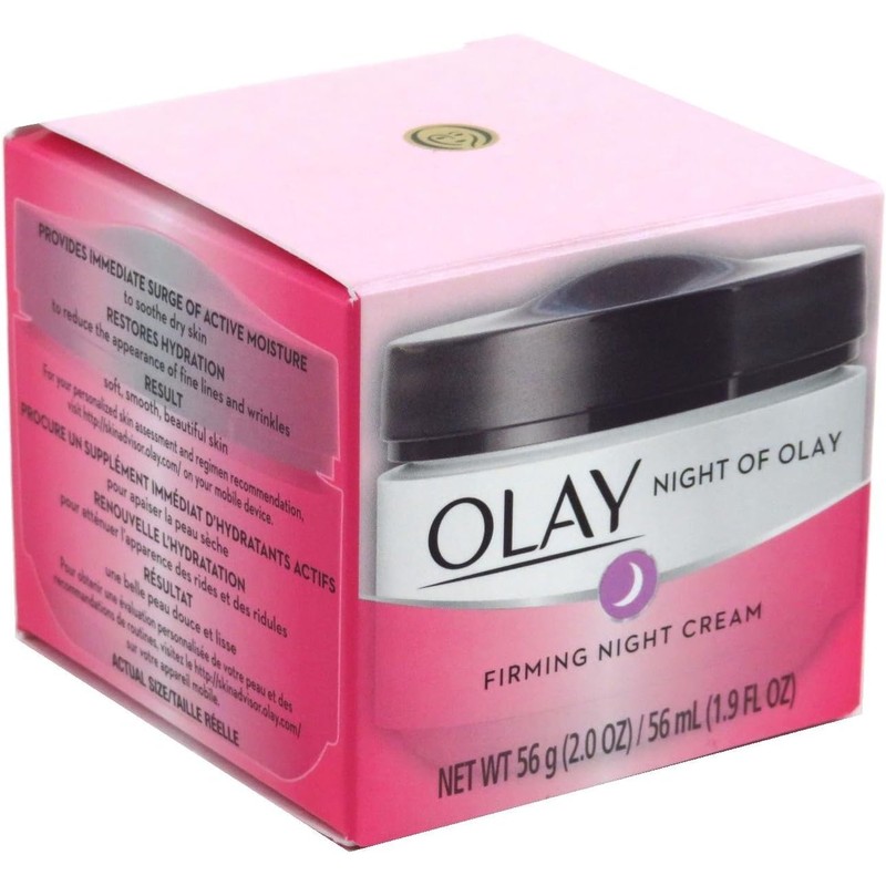 OLAY Night of OLAY Crema reafirmante 2 oz, Pacquete 6