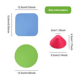 Jar & Bottle Opener - ShiningUU 6 Pcs Rubber Grippers for Opening Jars, Ergonomic Non-Slip Rubber Gripper for Arthritis Hands, Weak Grip, Elderly (Red/Blue/Green) - Jar Opener for Jars, Bottles, Cans