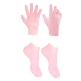 Outanaya 1set Exfoliating Gloves Moisturizing Foot Socks Winter Gloves for Women Callus Remover