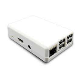 SB Components Closed Case for Raspberry Pi 3 B+, 3, 2B Protective Case Cover For Raspberry Pi - Great for XBMC users! (White)