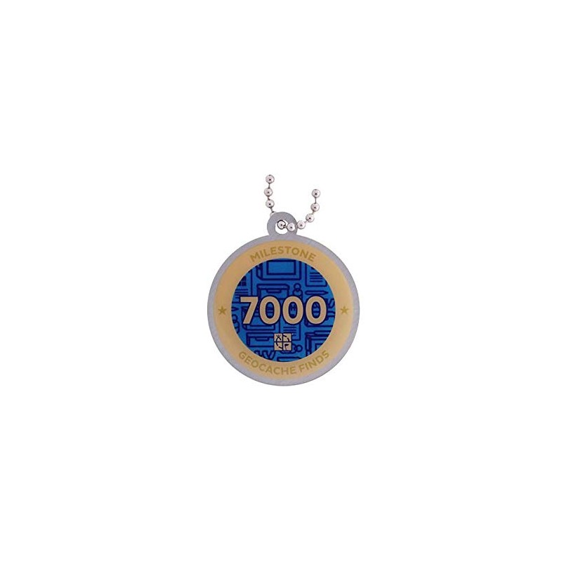 7000 Finds/Finds Coin + TB Found Geocaching Milestone Geocoin and