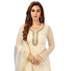 TRENDMALLS Women's Cotton Embroidery Kurta Sharara Suit Set(UKTM.G63-Offwhite-4XL)