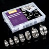 Swpeet 60Pcs Assorted Sizes Hose Clamps Kit, 304 Stainless Steel