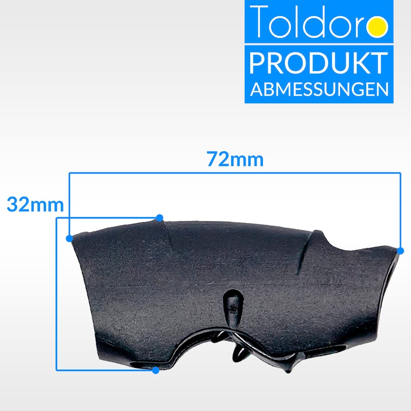 Toldoro Super Sharky Rope Clamp 8 mm Pack of 4