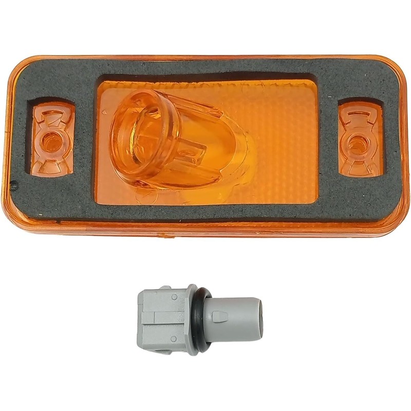 2 x Side Marker Lights Position Lights Orange Galben Reflector