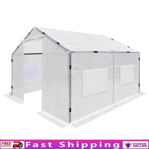 Unbranded Large Walk-in Greenhouse W/ Doors Airflow Windows UV Waterproof