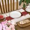 Rose Red Farmhouse Rustic Placemats Set of 4-12x18 Inch