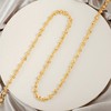 Aobei Pearl 18K Gold Long Chain Necklace for Women Chunky