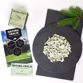 Natura Uralis Ural Green Clay | 100g of Natural Green Clay, Pastel to Verdant Green - Amazing Crunch, Satisfying Earthy, Velvety and Firm Texture, ASMR Sensation