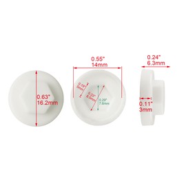 400 Pack White 8mm Roofing Screw Caps – Durable Plastic Snap-On Covers for Roofing Screws, Weatherproof & UV Resistant Protective Caps – for Outdoor Roof, Siding, and Construction Projects