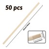 DOITEM Natural Extra Long Bamboo Wooden Craft Sticks 50 Pieces