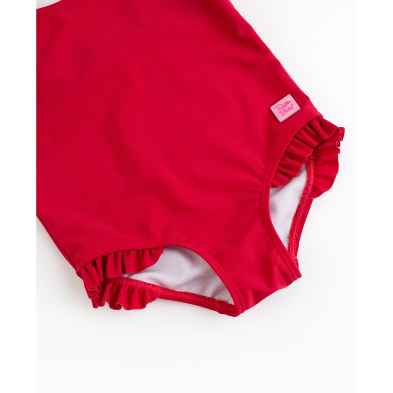 RuffleButts True Red Tie Shoulder One Piece - 4T