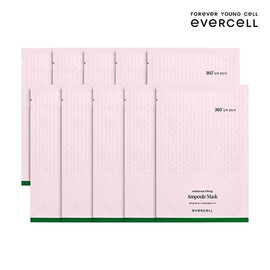 Evercell [Set of 10] Radiance Lifting Ampoule Mask 10 Sheets / CHA Bio / CHAUM / [10매SET] 레디언스 리프팅 앰플 마스크 10매/차바이오/차움
