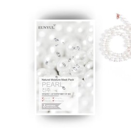 Eunyul Natural Pearl Mask Pack (1 Sheet) / Daily Use (1 Pack a Day) / Hydration / Elasticity / Whitening Care / 내츄럴 진주 마스크팩 1매/매일쓰는 1일 1팩 /수분/탄력/미백 케어