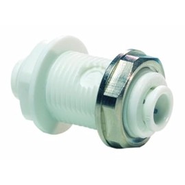 John Guest Speedfit PP1216W 1/2OD Bulkhead Union, 5-Pack