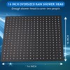 Voolan Oversize Rain Shower Head - High Flow Square Rainfall