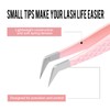 Fiber Tip Lash Tweezers for Eyelash Extensions, Professional Boot Tweezers