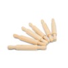 Wooden Mini Rolling Pin, 5 Inches Long, Pack of 50,