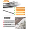 56 PCS Wire Rope Kit, Vinyl Coated Aircraft Cable, Outdoor