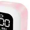 LED Alarm Clock Night Light USB Rechargeable Mirror Design Adjustable