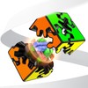 2x2 Gear Cube - Stickerless Smooth-Turning Puzzle with Interlocking Gears