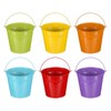 PATIKIL 6"x5" Small Metal Buckets with Handle, 6 Pcs Mini