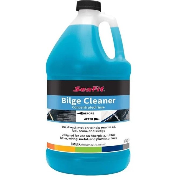 SEAFIT Concentrated Bilge Cleaner, Non-Phosphate Formula for Boats, Dissolves Sludge