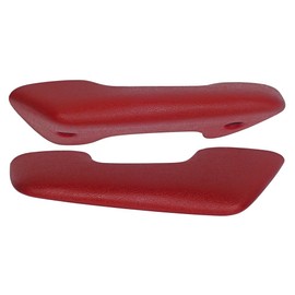 Auto Krafters Compatible/Replacement For Arm Rest Pads Red Pair Fits 1960-66 F-Series 100 250 1960-64 Falcon 62-64 Fairlane Comet Standard Interior (C8TZ-8124140/1RD)