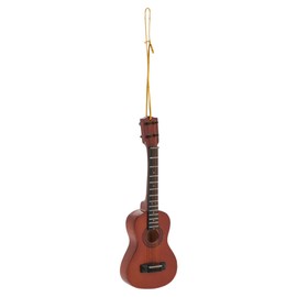 Broadway Gifts Co Chestnut Brown Ukulele Instrument 5 inch Wood Hanging Ornament