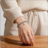 Fusamk Women’s Star Bracelet Stainless Steel Link Chain, Double Layer