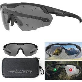 HUNTERSKY HTS Anti-fog Polarized Tactical Hunting Shooting Baseball Sunglasses Military Grade Ballistic Impact Protection Eye Pro Army S59 Motorcycle Riding
