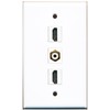 RiteAV - 2 Port HDMI and 1 Port RCA White
