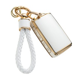 RUABIBAN for Mazda Key Fob Cover with keychain, TPU Key Case 2019-2022 Mazd 3, 3 Hatchback, 2020-2022 CX-5, CX-30, CX-10