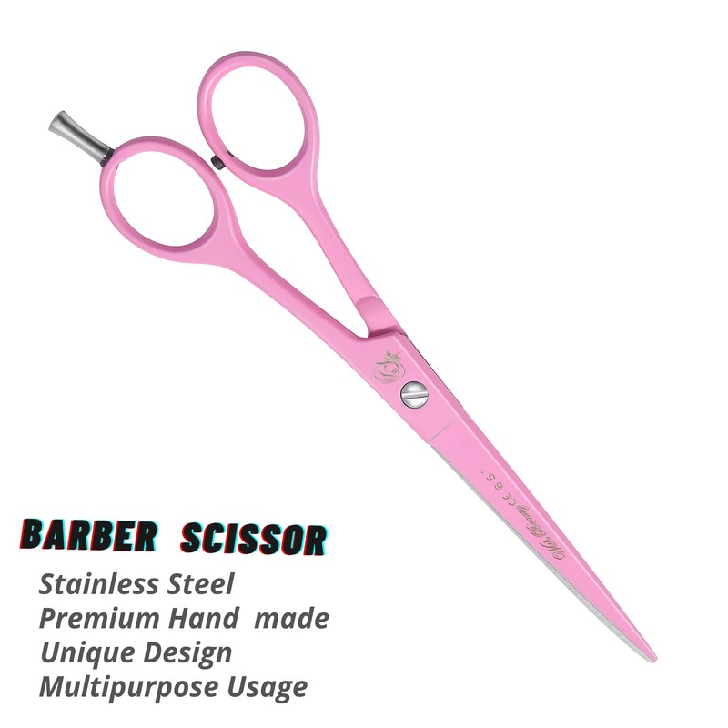 Pink Professional Barber Hairdressing Scissors THINNING Hair Cutting Shears Set+