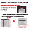 Universal Pipe Baffle Plastic Window Kit Plate Exhaust Fume Pipe