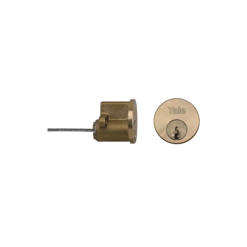 Yale Locks P1109 Replacement Rim Cylinder 4 Keys Polished Brass