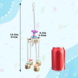 2 Packs Chicken Enrichment Toys with Colorful Decor and Shining Bells, Chicken Toys for Coop Accessories, Play Stuff for Chickens to Peck, Poultry Coop Accessories for Chckens, Hens, Ducks, Geese