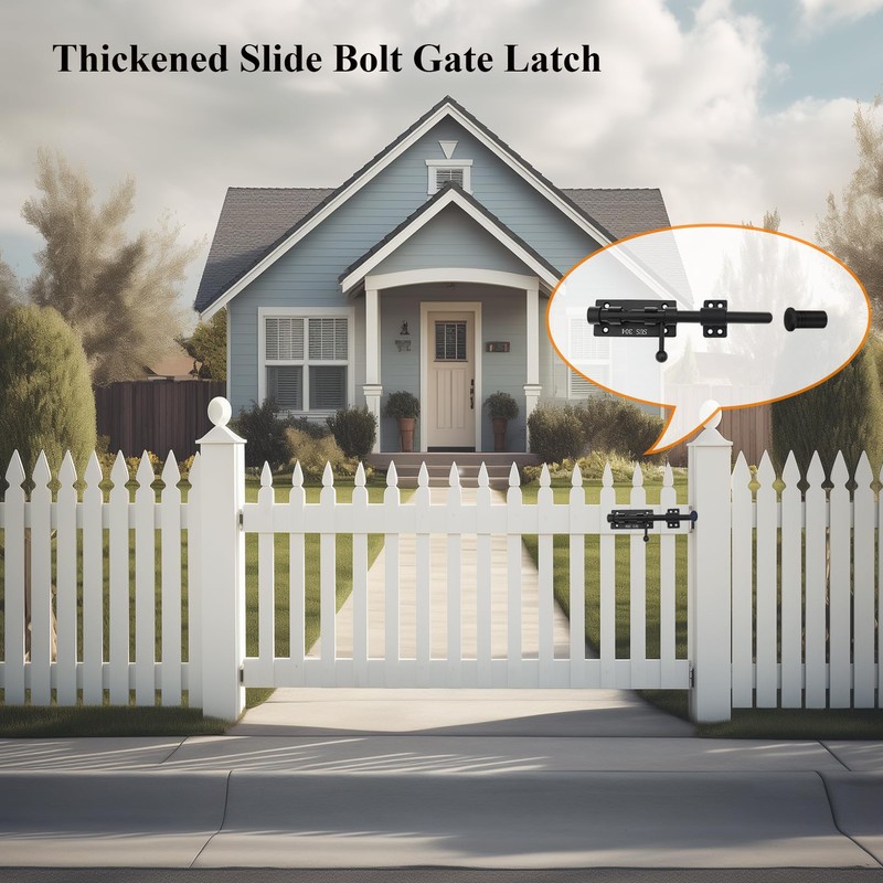 Slide Bolt Gate Latch Thickened Heavy Duty Door Latch Lock