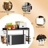 DOLALIKE Microwave Oven Rack, Expandable Microwave Stand Countertop Kitchen Utensils