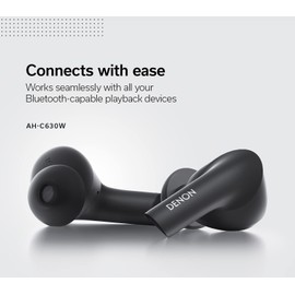 Denon Audífonos Inalámbrico Bluetooth AH-C630W Negro (Reacondicionado)