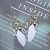 TseenYi Feather Dangle Earrings Gypsy Ethnic Drop Earrings