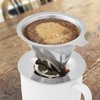 Strix Design Coffee Dripper, Stainless Steel 1-2 Cup Paper Filter,