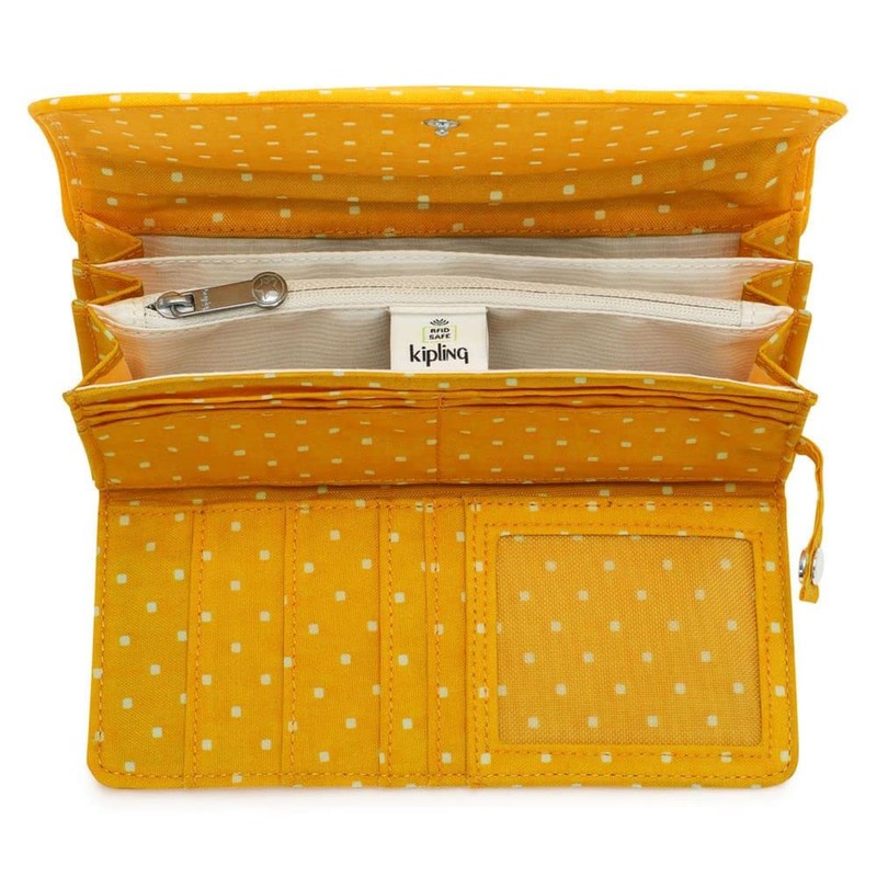 Kipling Wallets MONEY LAND Soft Dot Yellow
