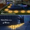 CREPOW Solar Dock Lights Driveway Deck Lights - 8 Packs