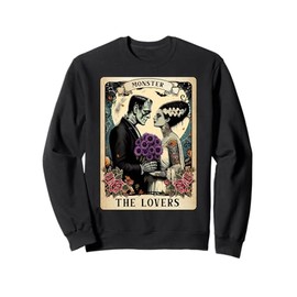 The Monster Frankenstein And Bride The Lovers Tarot Card Sweatshirt