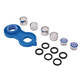AquaSu® 190169 Water-Saving Set, Made in Germany, Economy Tab Set for Taps, Includes Mounting Key, Economy Inserts, Bathroom, Energy-Saving Insert