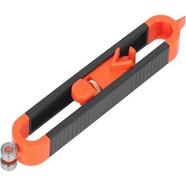 WADY 1PCS Precise Contour Gauge with Pencil Slot Profile Tool for Duplicating Irregular Shapes, Measuring Profile Duplicator (Black Orange)
