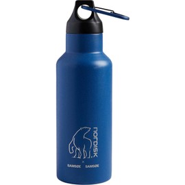 NORDISK 119009 Outdoor Camping Water Bottle, 16.9 fl oz (500 ml), Stainless Steel Drinking Bottle, 500, Galaxy Blue