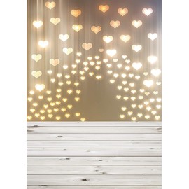 SJOLOON 5x7ft Valentine's Day Photography Backdrop Wood Board Backdrops for Photography Newborn Background Photo Booth Backdrop Studio 11368