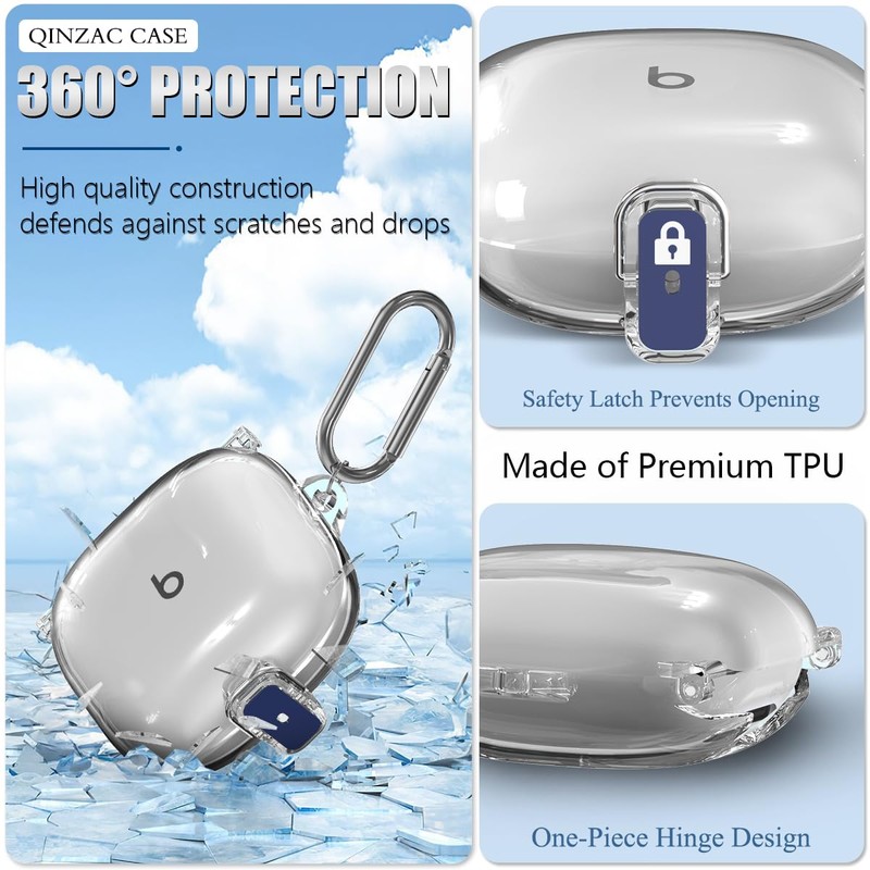 [Upgraded Security Lock] Protective Case Compatible with Beats Fit Pro,